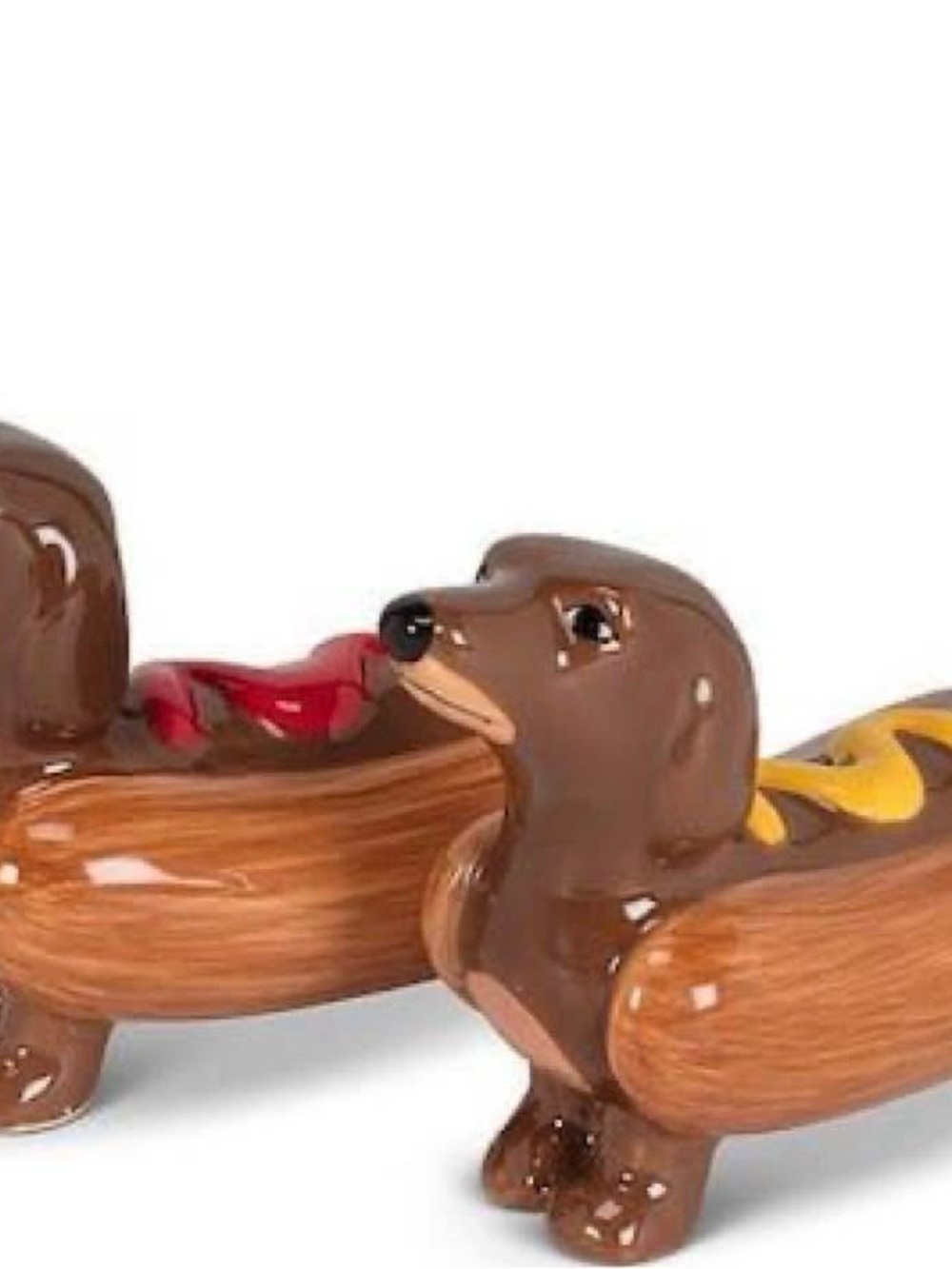 NIB Abbott Collectable Dachshund Salt & Pepper Shakers